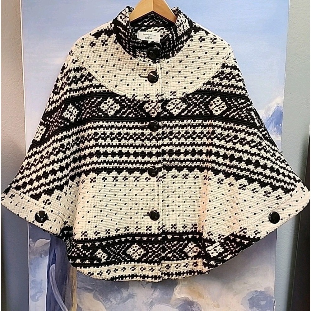 NEW Vintage Helene Berman For Blarney Poncho Style Jacket Sz 14 GORGEOUS